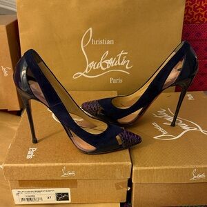Christian Louboutin Galata 120 watersnake / version Eclipse